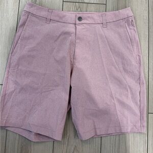 Lululemon Commission Classic-Fit Short 9" Ventlight Heathered Pink Taupe Size 32